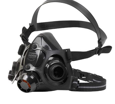 North by Honeywell 7700 Series Niosh-Approved Half Mask Silicone Respirator,  (770030), Black