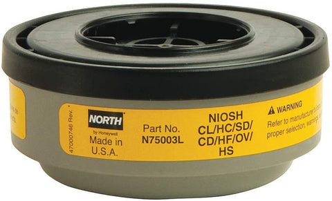 Honeywell North Safety N75003L | Organic Vapor/acid Gas Respirator Low Profile Cartridge